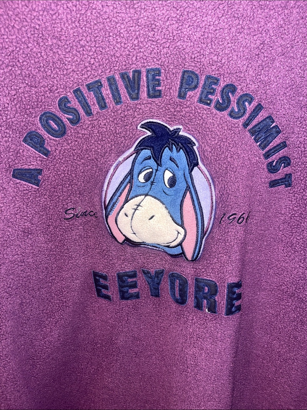 Disney Purple Eeyore Kids Pullover Sweatshirt - Picture 3 of 6